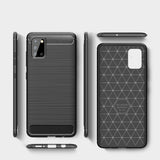 Husa Silicon Carbon, Forcell, Oppo A72, Negru
