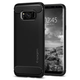 Husa Silicon Antisoc, Spigen, Samsung Galaxy S8, Negru