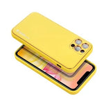 Husa din Piele, Forcell, Samsung Galaxy A12, Galben-Auriu