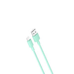 Cablu XO NB156 USB - Fulger 1,0 m 2,4A verde