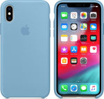 Husa Silicon, Originala Apple, iPhone X/XS, Albastru