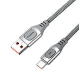 Cablu USB, Baseus, USB la Type-C, 1M, 5A, Argintiu