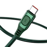 Cablu USB, Baseus, USB la Type-C, 1M, 5A, Verde