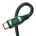 Cablu USB, Baseus, USB la Type-C, 1M, 5A, Verde