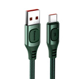 Cablu USB, Baseus, USB la Type-C, 1M, 5A, Verde