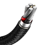 Cablu de Date, Baseus, Incarcare Rapida, 40W, 2m, USB la Type-C, Negru