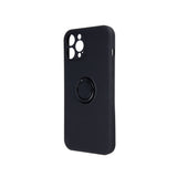 Husa din Silicon, Inel Magentic, iPhone 13 (6,1), Negru
