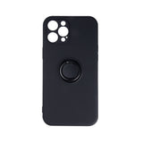 Husa Silicon, Ring Magnetic, Xiaomi Redmi 9C, Negru