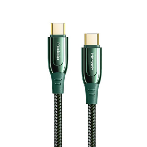 Cablu, McDodo, Type-C la Type-C, 100W, 2M, Verde