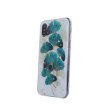 Husa Silicon, iPhone 11, Print cu Frunze, Transparent & Multicolor