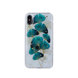 Husa Silicon, iPhone 11, Print cu Frunze, Transparent & Multicolor