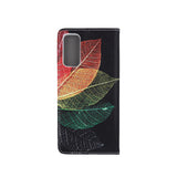 Husa Tip Carte, Samsung Galaxy  A20e, Print cu Frunze