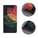 Husa Tip Carte, Samsung Galaxy  A20e, Print cu Frunze