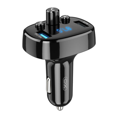 Modulator FM cu Bluetooth, XO, MP3 + Incarcare, 15W, Negru