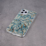 Husa Silicon Gold Glam, Samsung Galaxy A22 4G, Design cu Flori