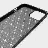Husa Silicon Carbon, Techsuit, iPhone 13, Negru