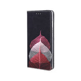 Husa Tip Carte, Smart Trendy, Samsung Galaxy A12/M12, Design cu Frunze