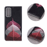 Husa Tip Carte, Smart Trendy, Samsung Galaxy A12/M12, Design cu Frunze