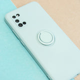 Husa Silicon, Ring Magnetic, Samsung Galaxy A32 4G, Verde Deschis