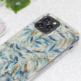 Husa Silicon Gold Glam, Samsung Galaxy A22 4G, Design cu Flori
