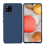 Husa Silicon, Samsung Galaxy A12, Albastru Inchis