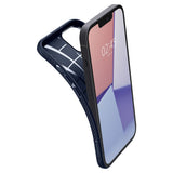Husa Silicon Antisoc, iPhone 13 Pro Max, Albastru