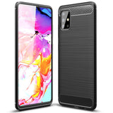 Husa Carbon, Samsung Galaxy A71, Negru