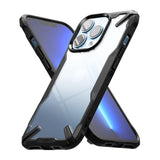 Husa Anitisoc, Ringke Fusion X, iPhone 13 Pro, Negru-Transparent
