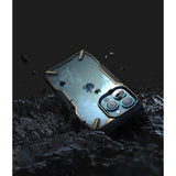 Husa Anitisoc, Ringke Fusion X, iPhone 13 Pro, Negru-Transparent
