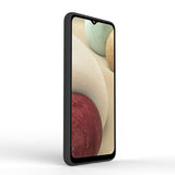 Husa Silicon, Samsung Galaxy A12, Negru Matt