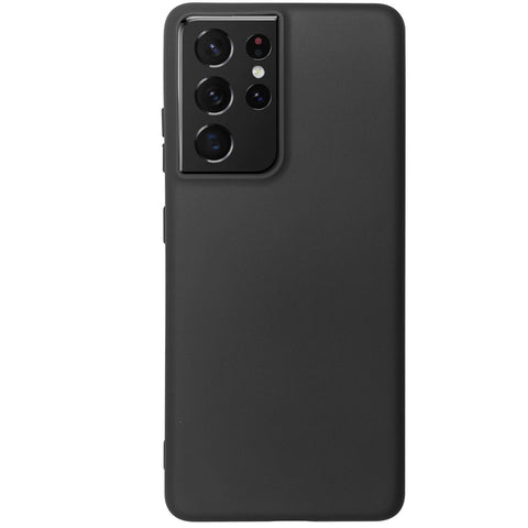Husa Silicon, Samsung Galaxy S21 Ultra, Negru Matt