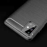 Husa Silicon Carbon, Samsung Galaxy A71, Negru
