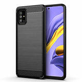 Husa Carbon, Samsung Galaxy A31/A51, Negru