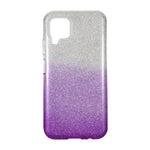 Husa Silicon Forcell, Samsung Galaxy A12, Mov cu Sclipici