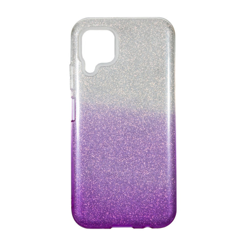Husa Silicon Forcell, Samsung Galaxy A12, Mov cu Sclipici