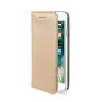 Husa Tip Carte, Smart Magnet, Samsung Galaxy A21S, Auriu