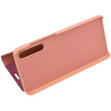 Husa Tip Carte, Clearview, Huawei P20 PRO, Roz