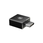 Adaptor OTG USB La USB Type-C Baseus Exquisite CATJQ-B01, 2.4A, Negru