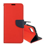 Husa Tip Carte, Samsung Galaxy A12, Rosu