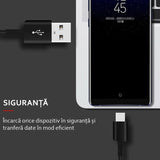 Cablu de date,USB la Type-C, Original Samsung, 1.5m, Negru