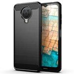 Husa Carbon Silicone Techsuit Nokia G10/G20, Negru