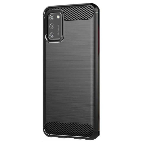 Husa Silicon Carbon, Samsung Galaxy A02S, Negru