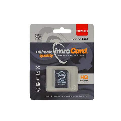 Card de Memorie, Imro, MicroSD, 32GB, Adaptor Inclus