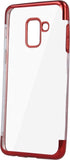 Husa Silicon, Huawei P20 Lite, Transparent-Rosu