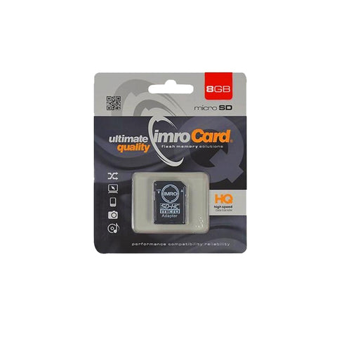 Card de Memorie, Imro, MicroSD, 8GB, Adaptor Inclus