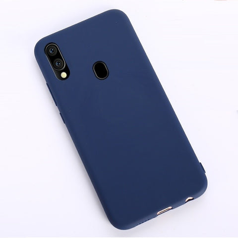 Husa Silicon TPU Matt, Samsung Galaxy M10, Albastru