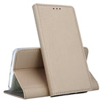 Husa Tip Carte, Smart Magnetic, Samsung Galaxy A20E, Auriu