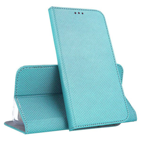 Husa Tip Carte, Smart Magnetic, Samsung Galaxy A7 2018, Turcoaz