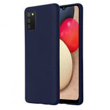 Husa Silicon Slim, Samsung Galaxy A02S, Albastru Inchis