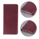 Husa Tip Carte pentru Samsung A02s, Visiniu